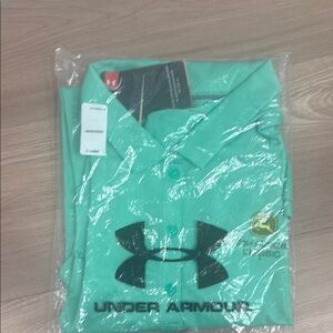Under Armour Green Polo Shirt Performance Fit